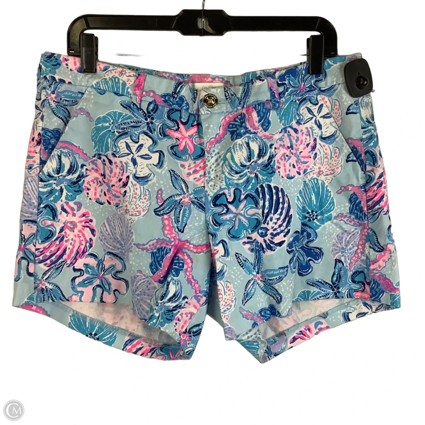 Shorts Designer By Lilly Pulitzer In Blue & Pink, Size: 12