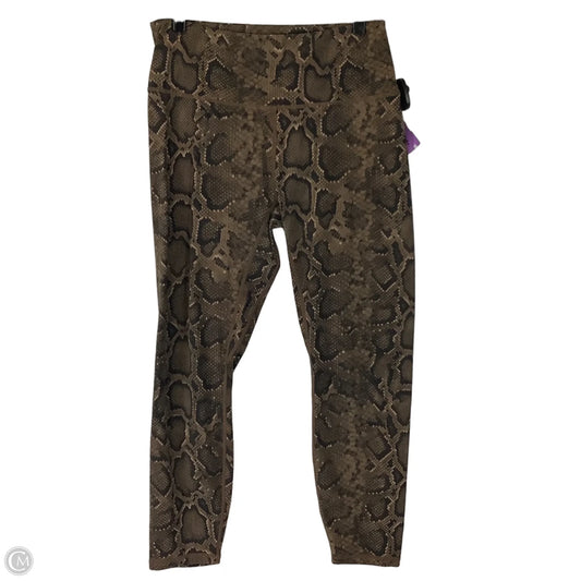 Athletic Leggings By Varley In Snakeskin Print, Size: L