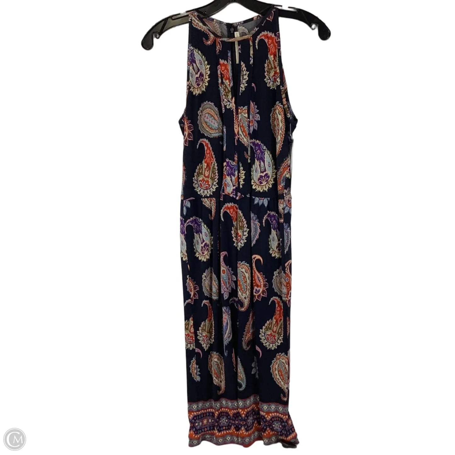 Dress Designer By Tory Burch In Paisley Print 100% silk,  Size: Xs