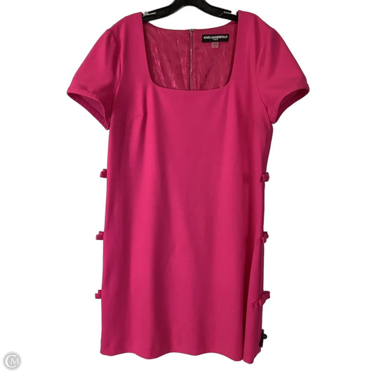 Dress Designer By Karl Lagerfeld In Pink, Size: 16