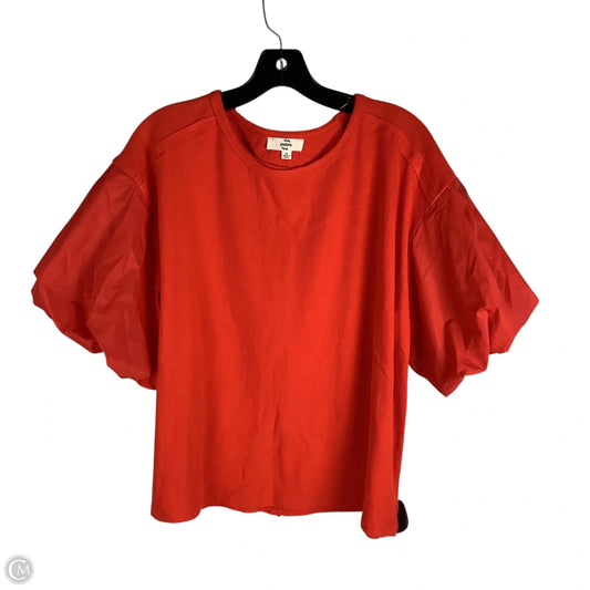 Top Short Sleeve By Entro In Red, Size: M