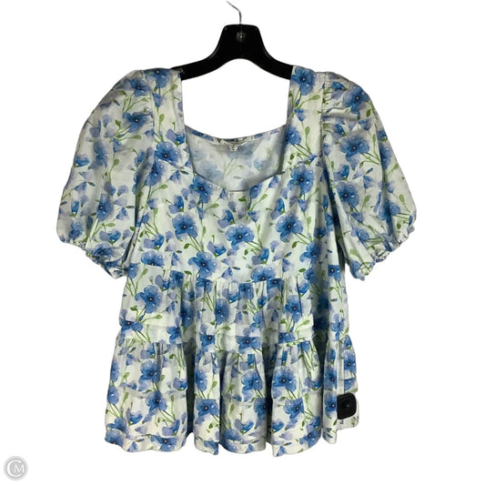 Top Short Sleeve By Easel In Floral Print, Size: S