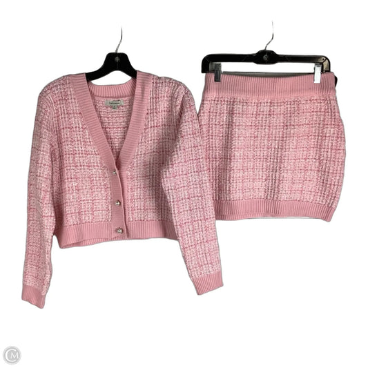 Skirt Set 2pc By Francesca’s In Pink, Size: S