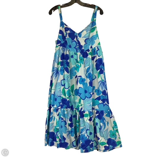Dress Casual Midi By Oddi In Blue, Size: L