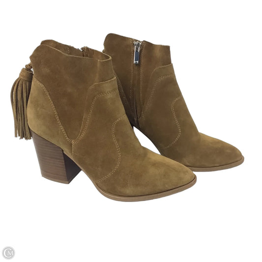 Boots Ankle Heels By Marc Fisher In Brown, Size: 7