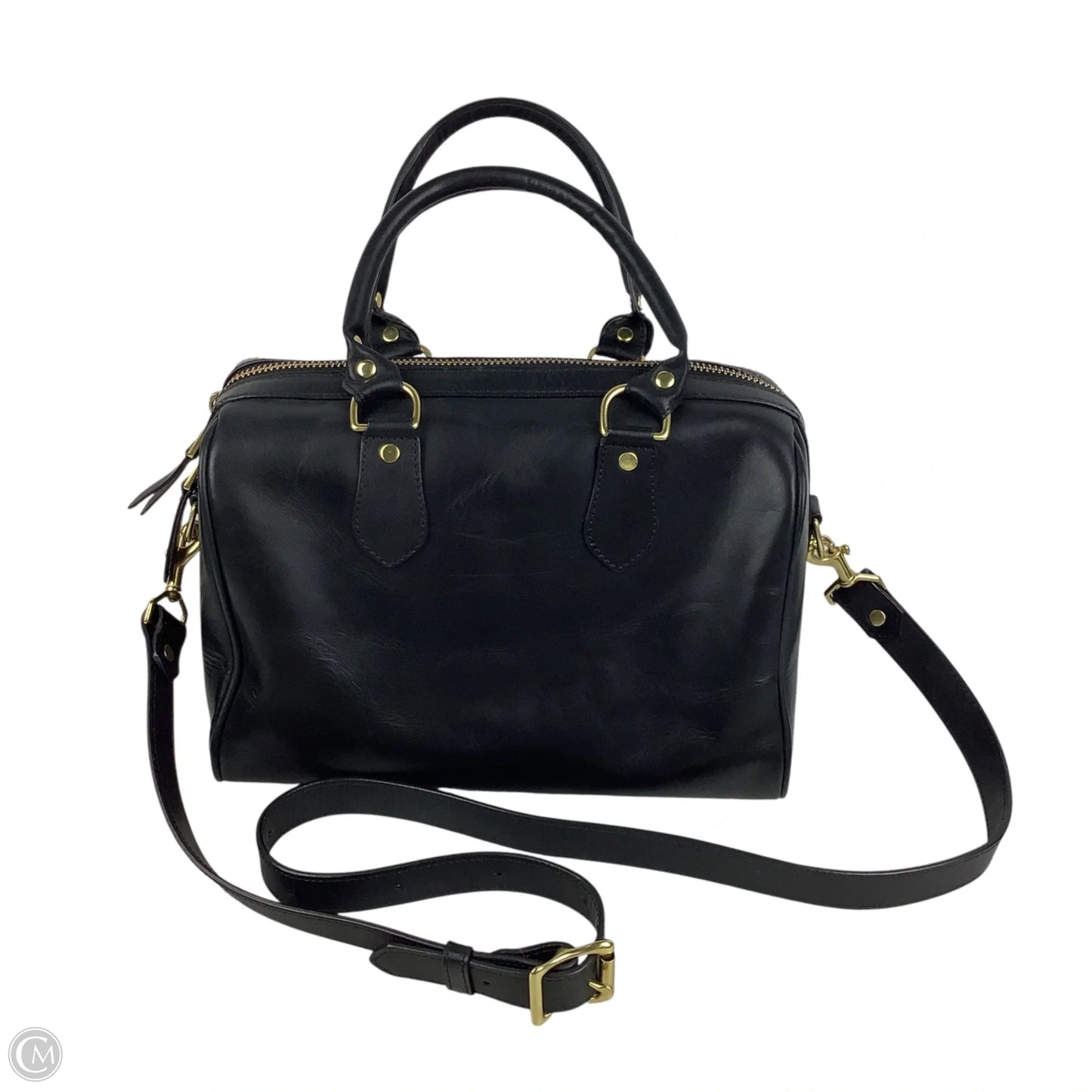 Handbag Leather By Cma, Size: Medium