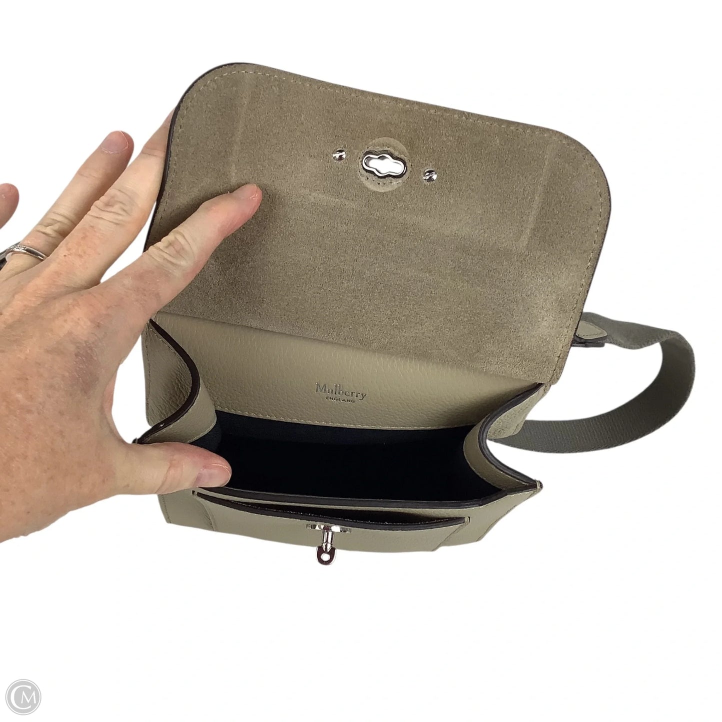 Crossbody Luxury Designer Leather By Mulberry, Size: Small