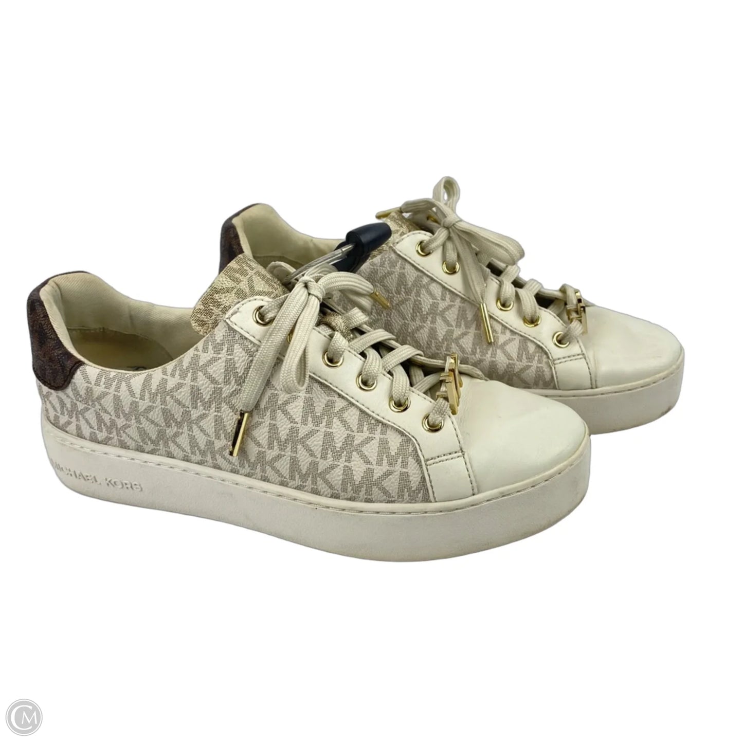 Shoes Designer By Michael Kors In Cream, Size: 8