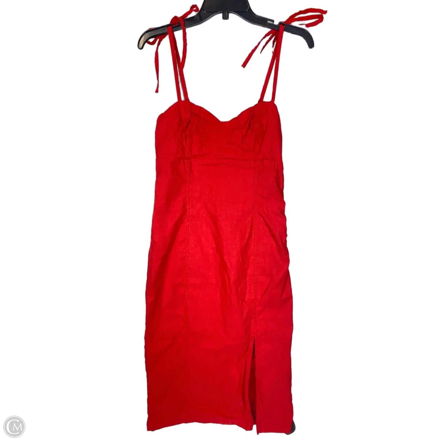 Dress Casual Midi By Anthropologie In Red, Size: S