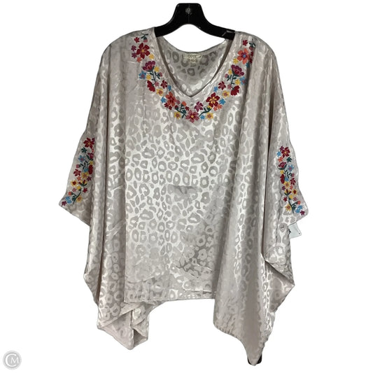 Top Short Sleeve By Oddi In Animal Print, Size: M/L