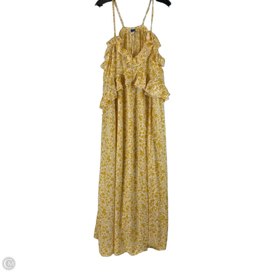 Dress Casual Maxi By Old Navy In Yellow, Size: M