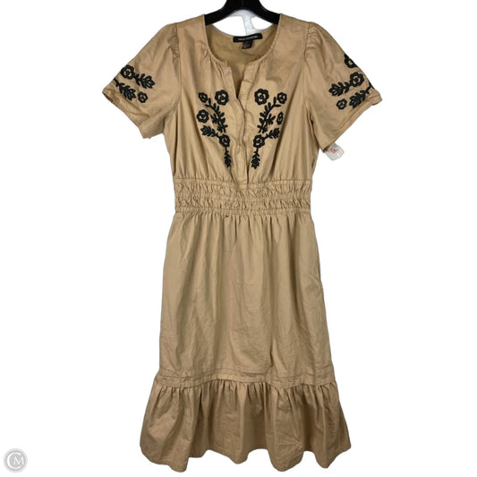 Dress Casual Midi By French Connection In Brown, Size: S