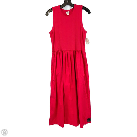 Dress Casual Midi By J. Crew In Pink, Size: S