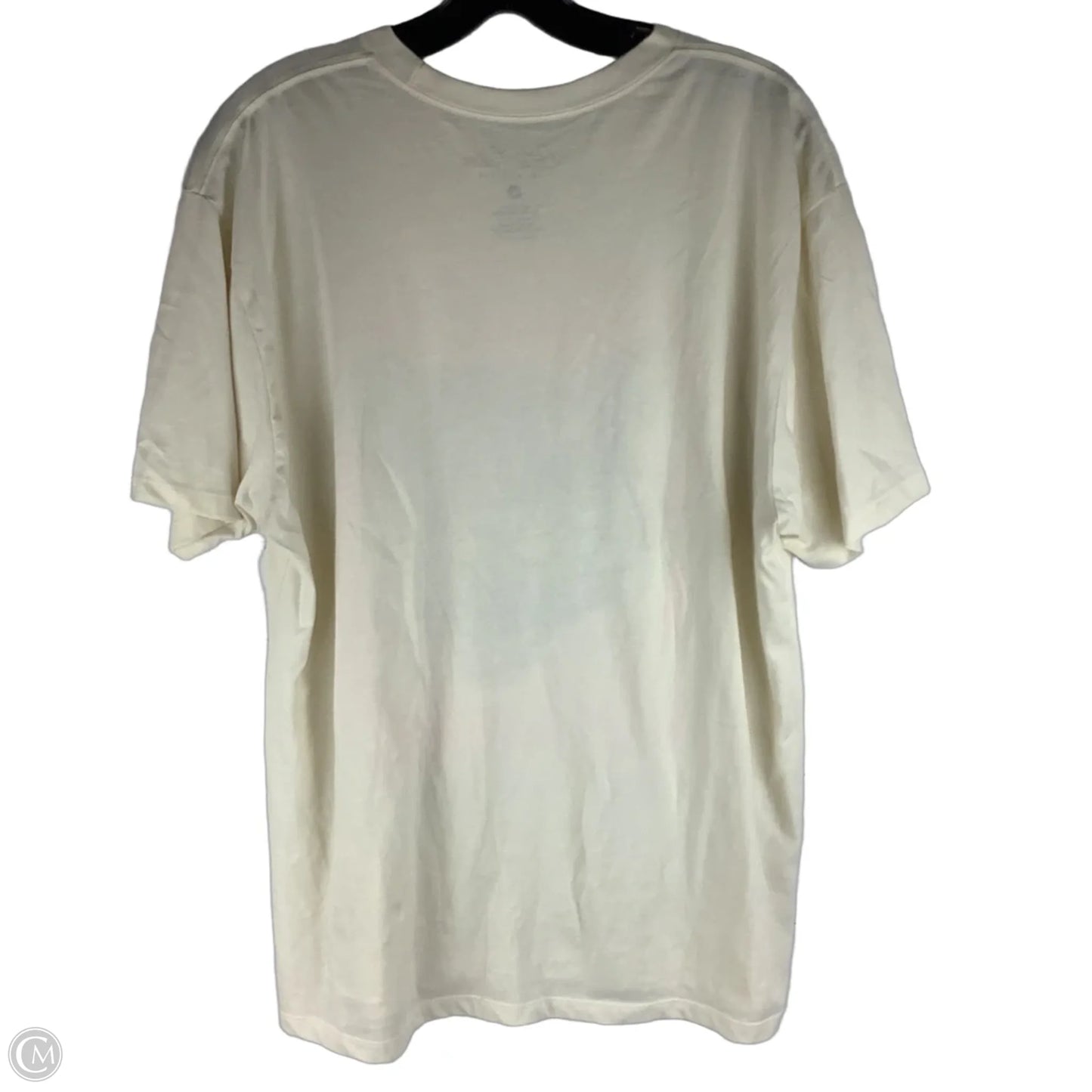 Top Short Sleeve Basic By Clothes Mentor In Cream, Size: L