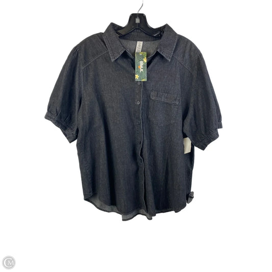 Top Short Sleeve By Clothes Mentor In Grey, Size: Xxl