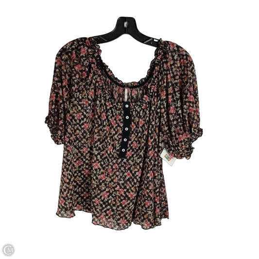 Top Short Sleeve By Free People In Multi-colored, Size: M