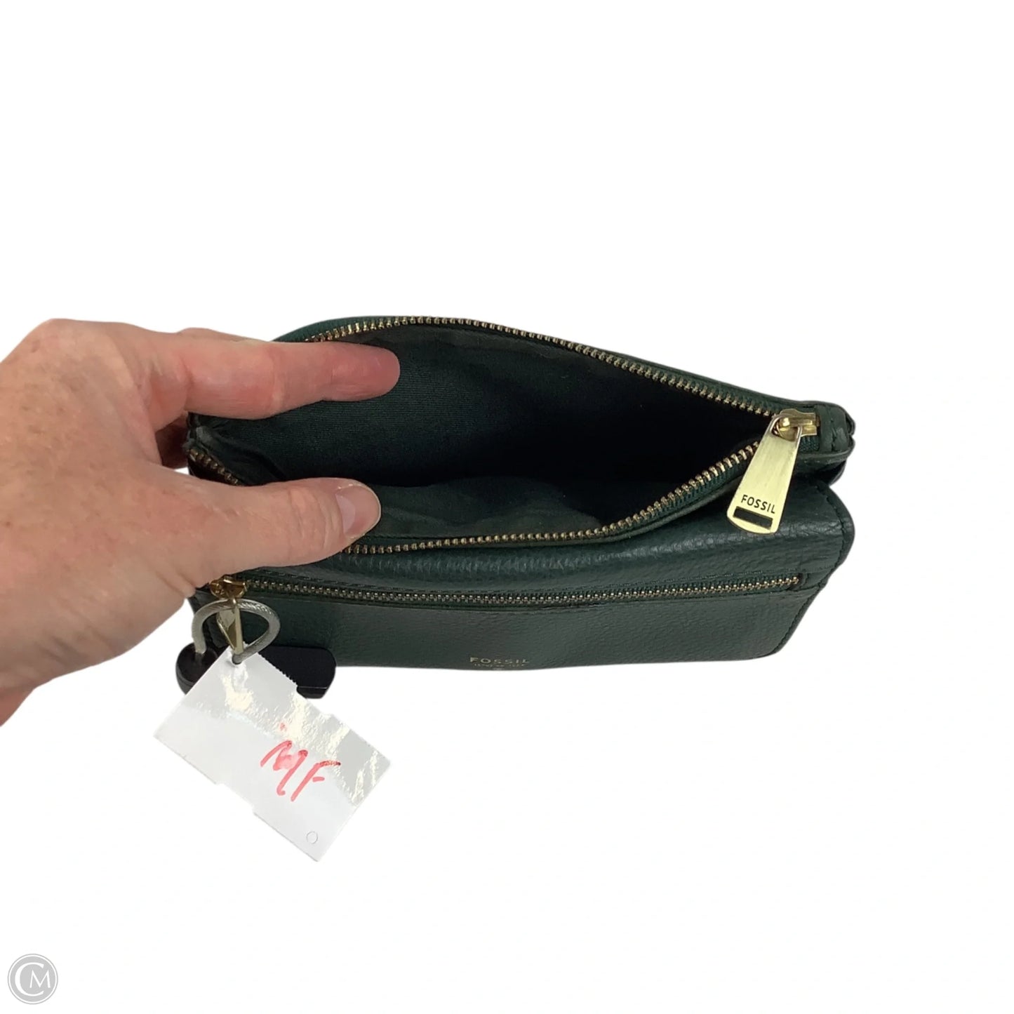 Wallet Leather By Fossil, Size: Medium