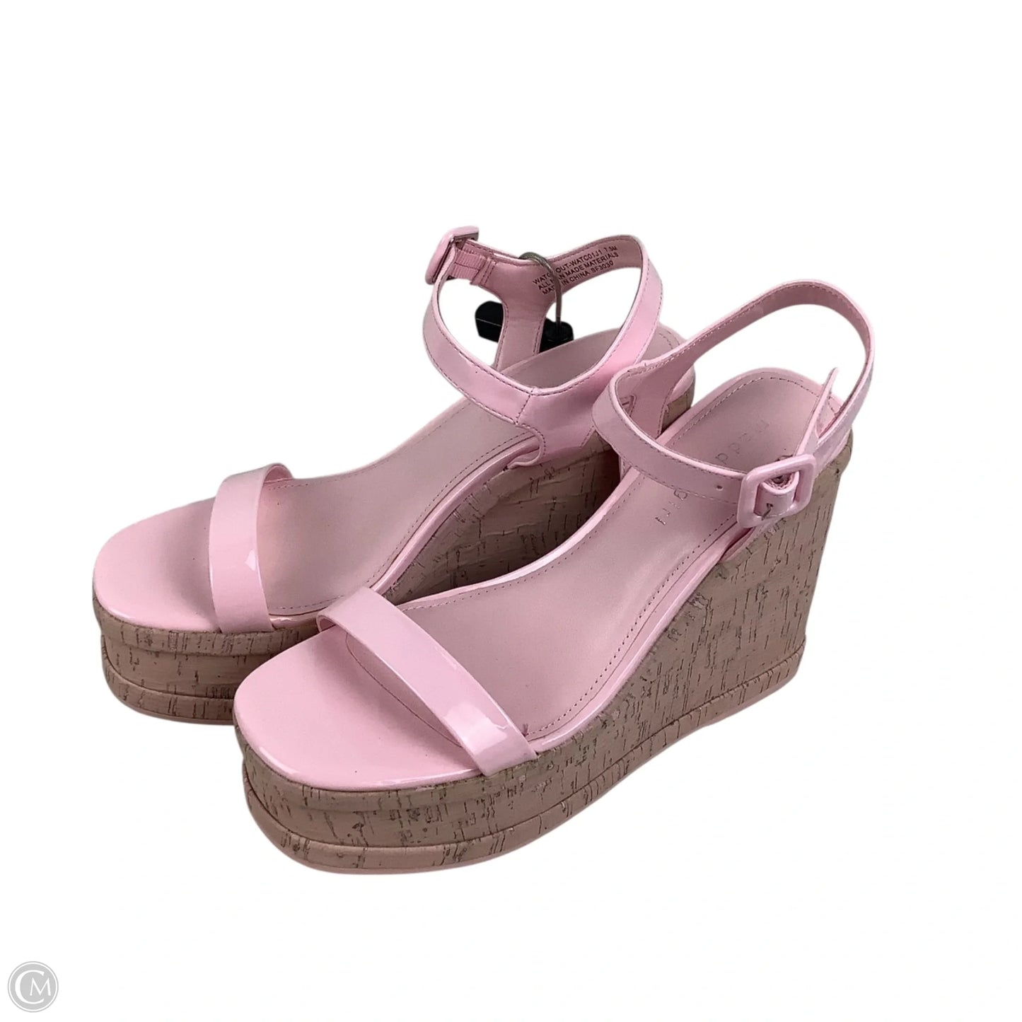 Sandals Heels Wedge By Madden Girl In Pink, Size: 7.5