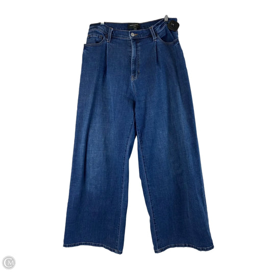 Jeans Wide Leg By Banana Republic In Blue Denim, Size: 10