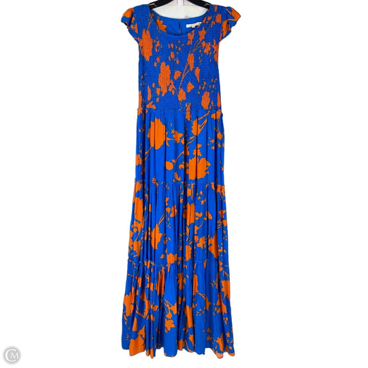 Dress Casual Maxi By Abel The Label In Blue & Orange, Size: M