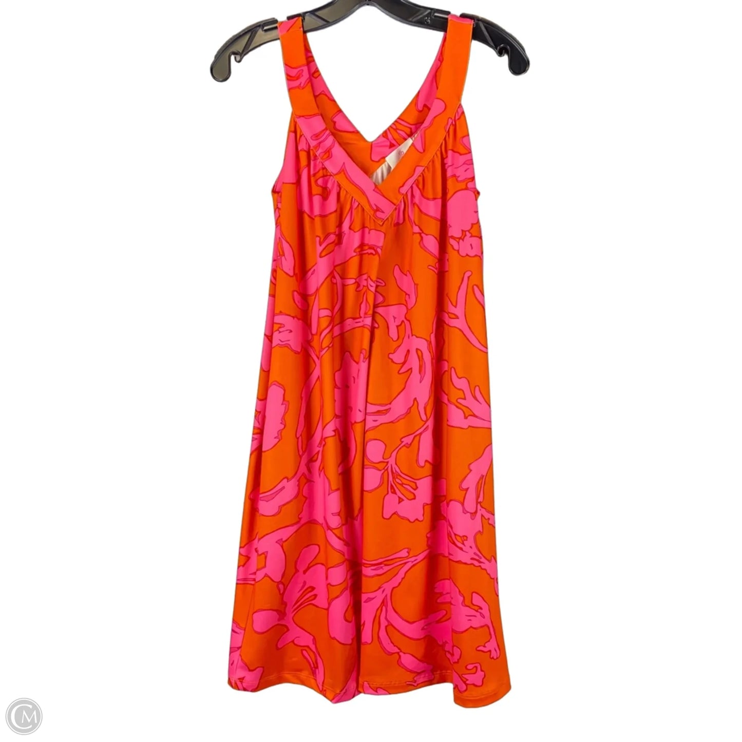 Dress Casual Short By Julie Brown In Orange & Pink, Size: S