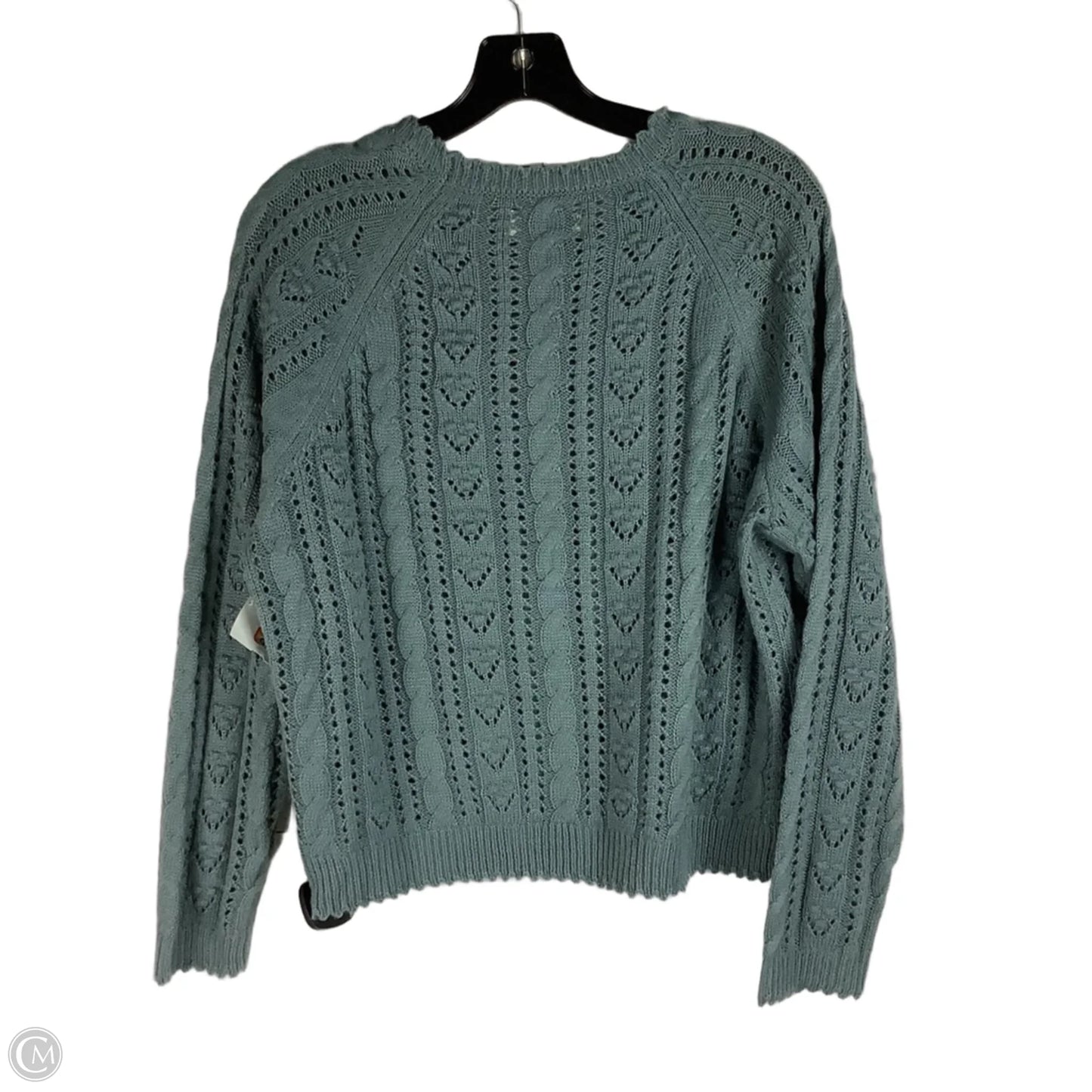Sweater By Lucky Brand In Green, Size: L