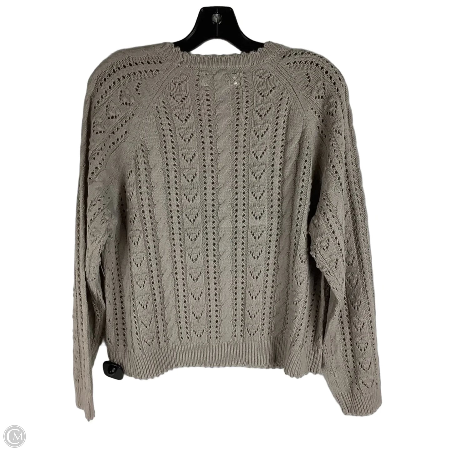 Sweater By Lucky Brand In Taupe, Size: L