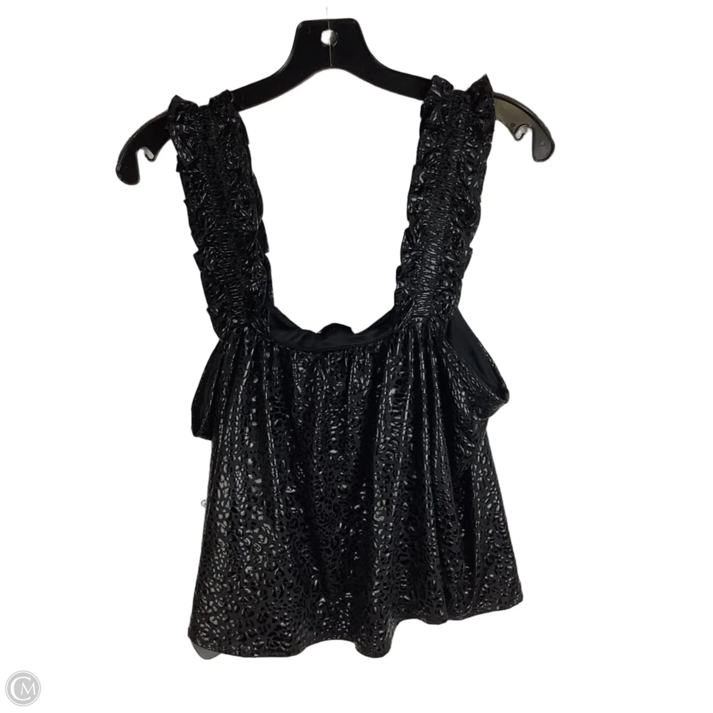 Top Sleeveless By Adrienne In Black, Size: L