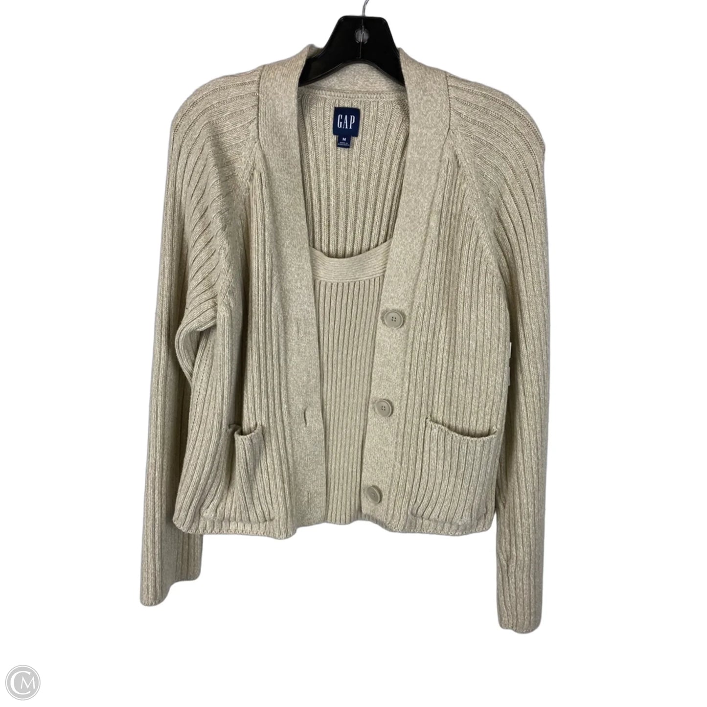 Sweater 2pc By Gap In Cream, Size: M