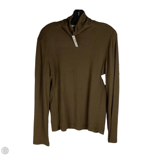 Top Long Sleeve By Madewell In Brown, Size: L