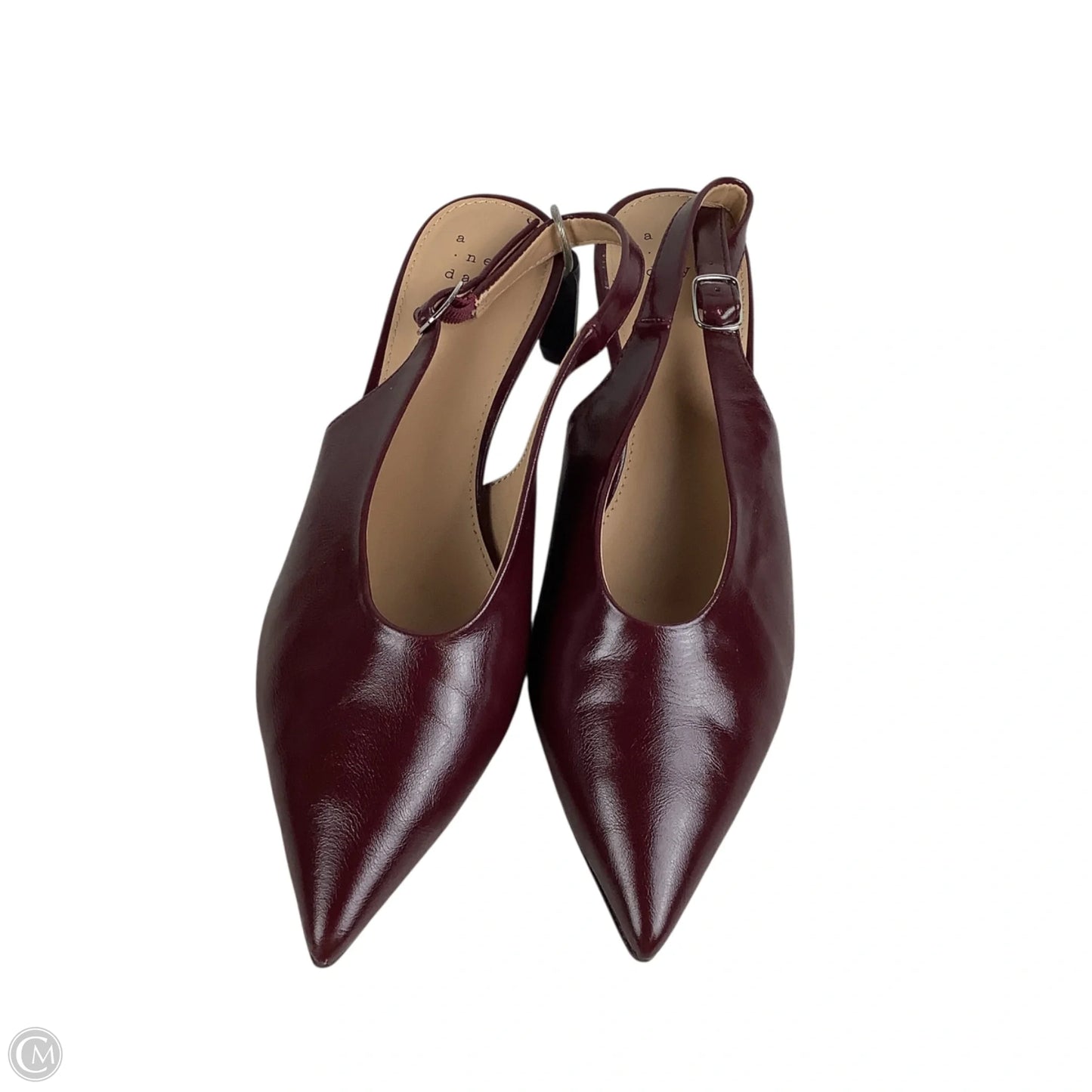 Shoes Heels Kitten By A New Day In Maroon, Size: 7