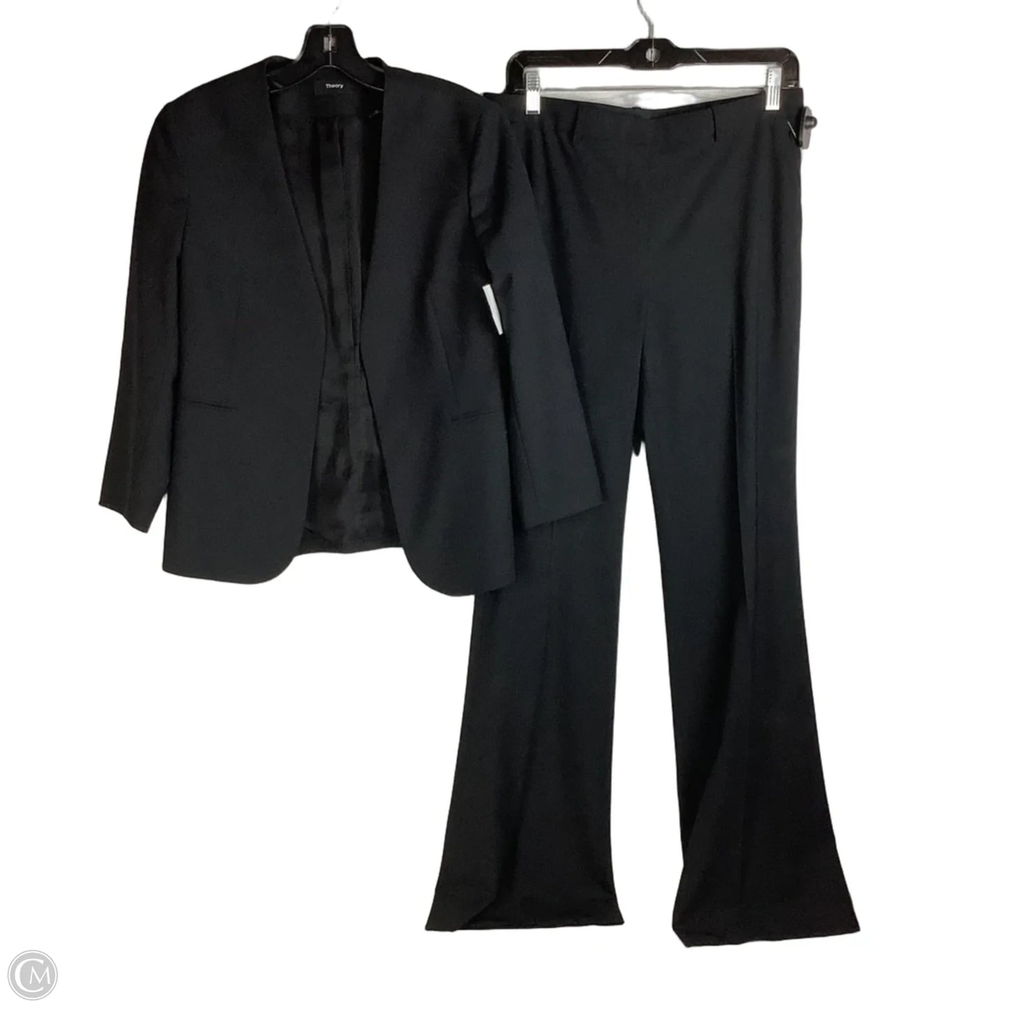 Pants Suit 2pc By Theory In Black, Size: Jacket 6/Bottoms 8