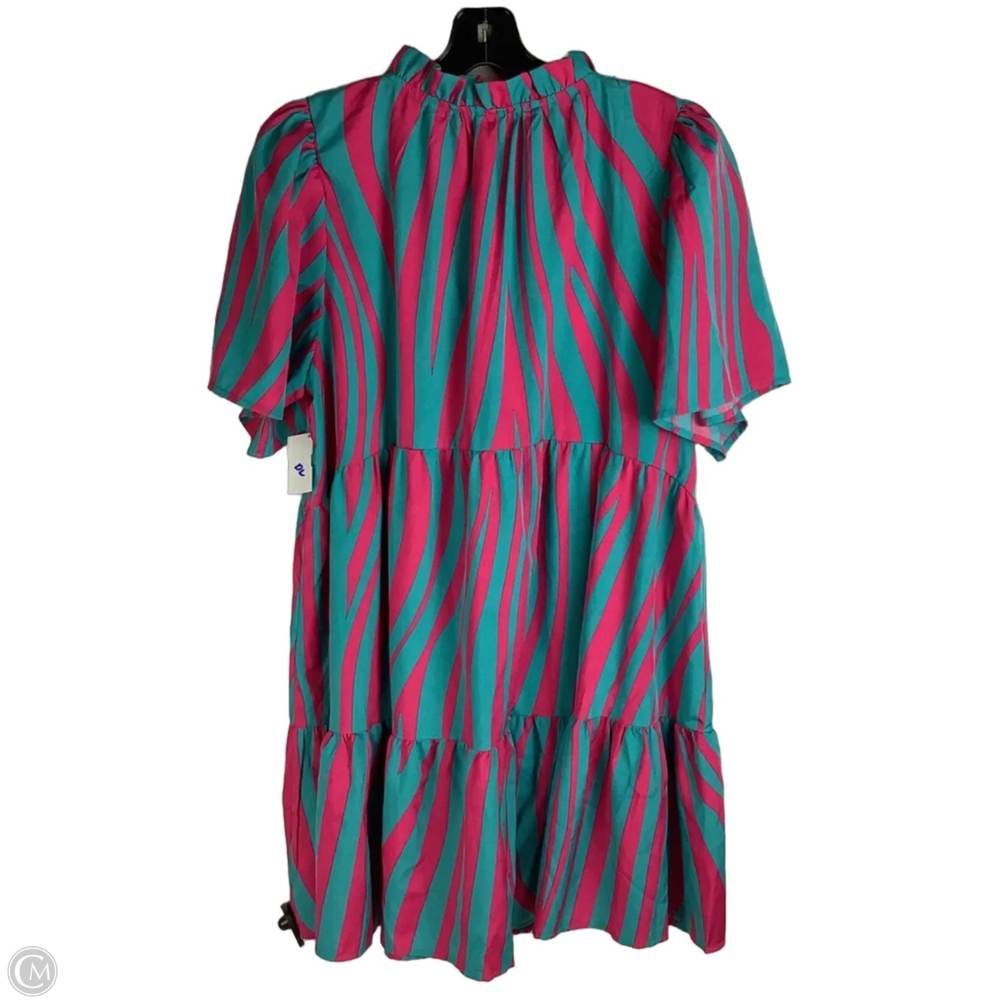Dress Casual Short By Easel In Blue & Pink, Size: L