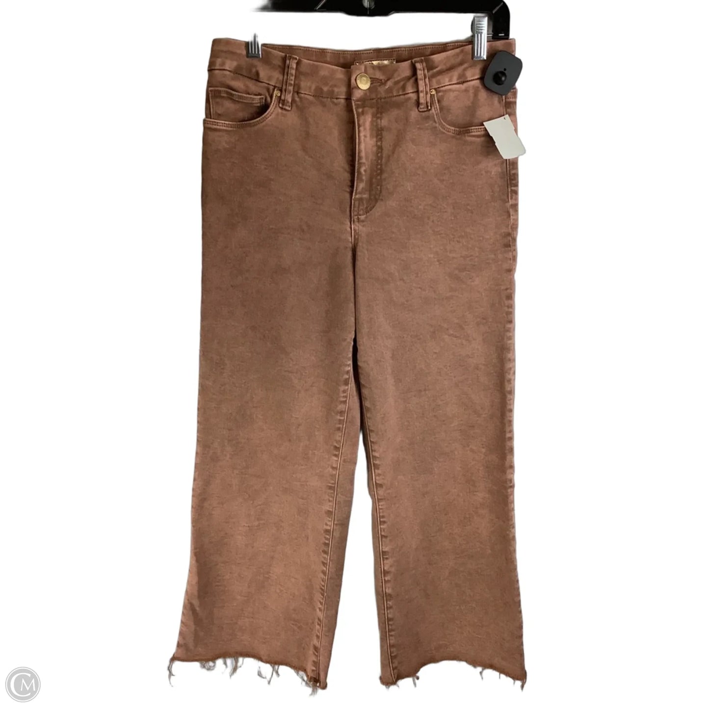 Jeans Wide Leg By Kut In Brown Denim, Size: 4