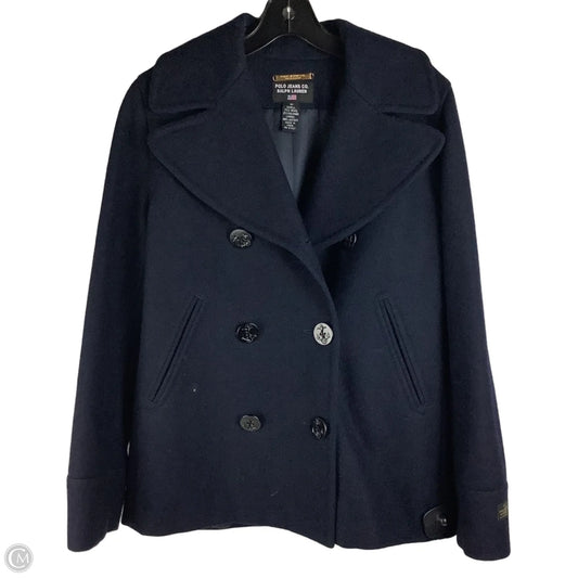 Coat 75% Wool By Polo Jeans Co. Ralph Lauren In Navy, Size: M