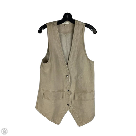 Vest Other By Promesa In Tan Denim, Size: S