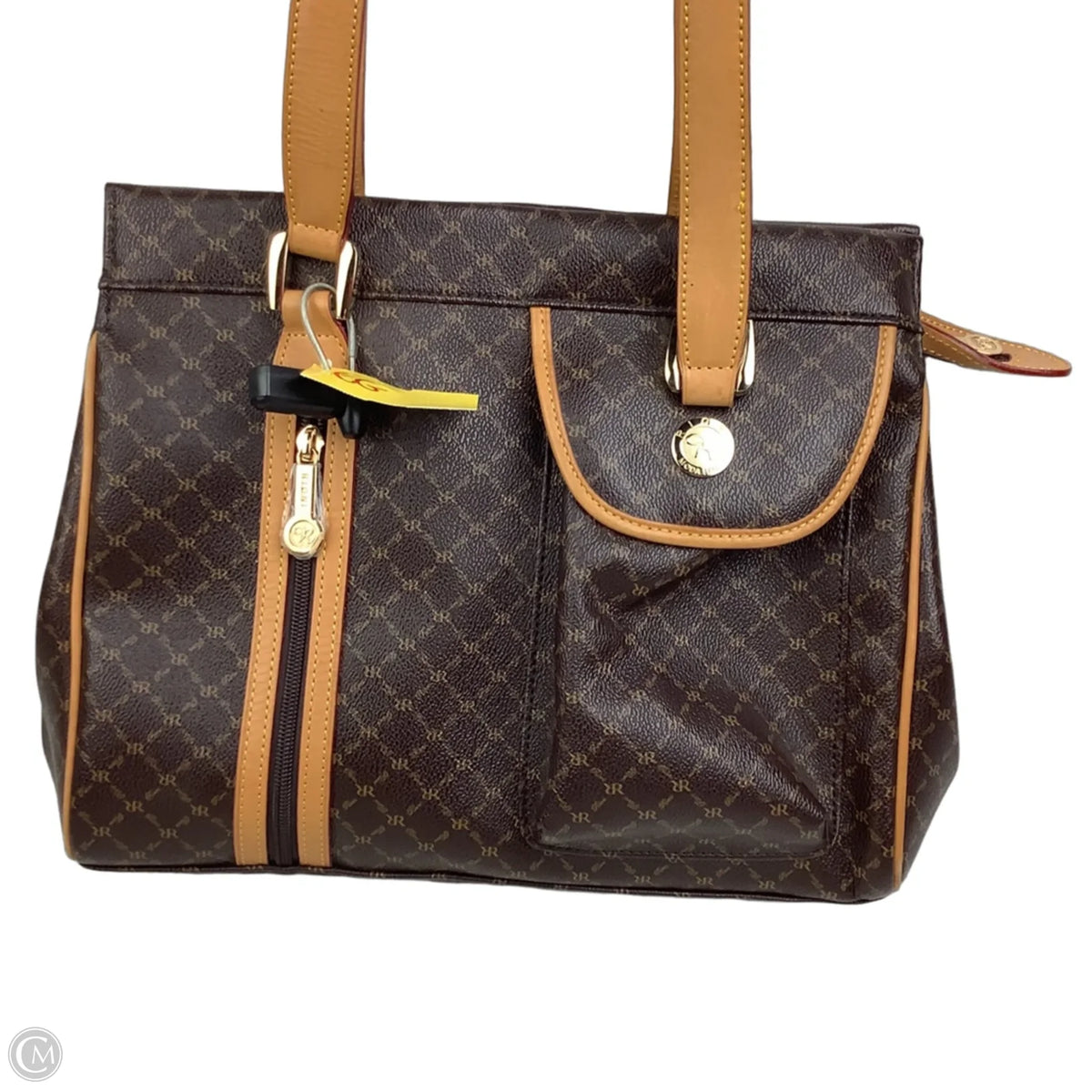 Handbag Leather By Cmc, Size: Medium
