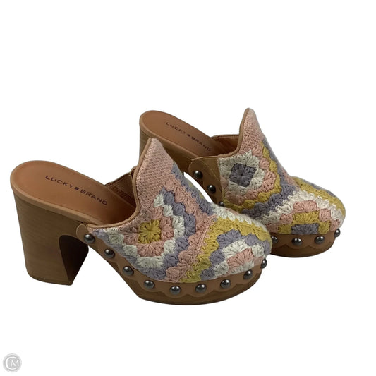Shoes Heels Block By Lucky Brand In Multi-colored, Size: 6