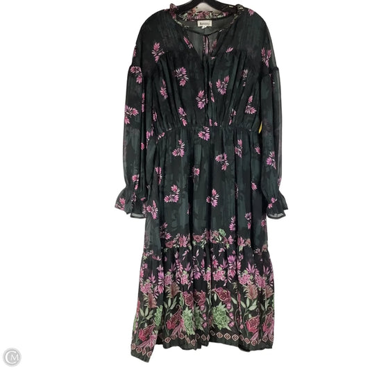 Dress Casual Midi By &merci In Floral Print, Size: L