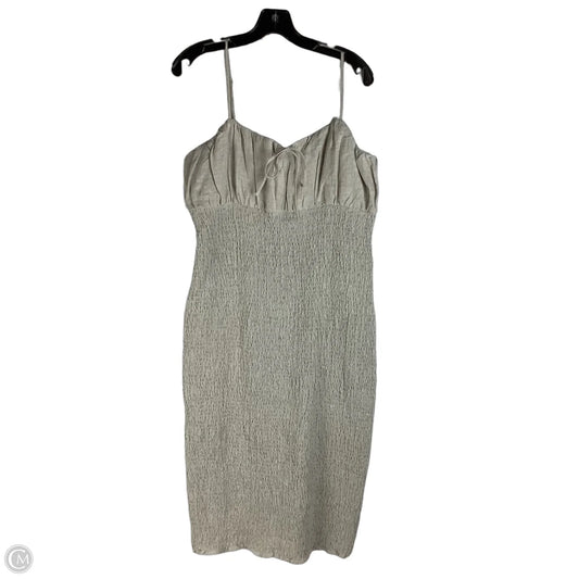 Dress Casual Midi By J. Crew In Taupe, Size: 14