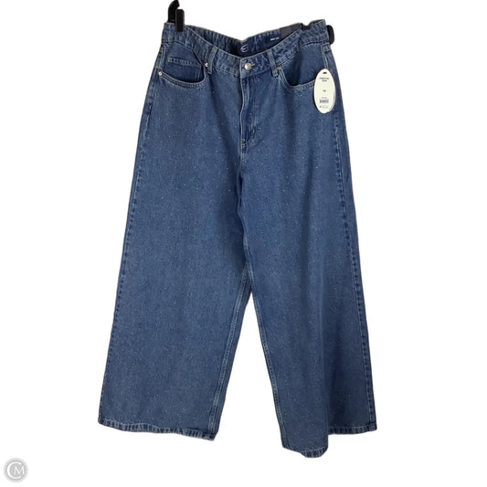 Jeans Wide Leg By Scoop In Blue Denim, Size: 14