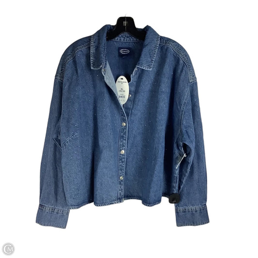 Jacket Denim By Scoop In Blue Denim, Size: Xl