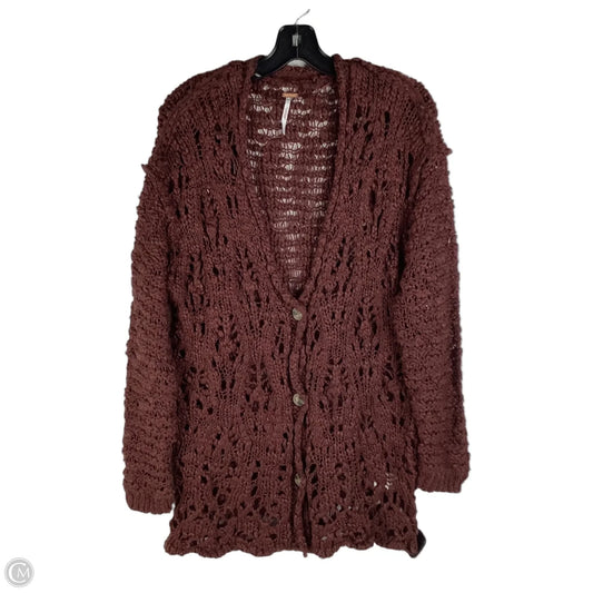 Sweater Cardigan By Free People In Brown, Size: S