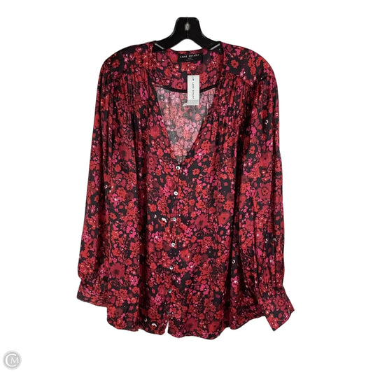 Top Long Sleeve By Lane Bryant In Floral Print, Size: 2x (22/24)