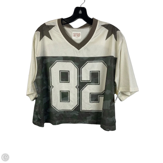 Top Short Sleeve By Cmc In Camouflage Print, Size: M