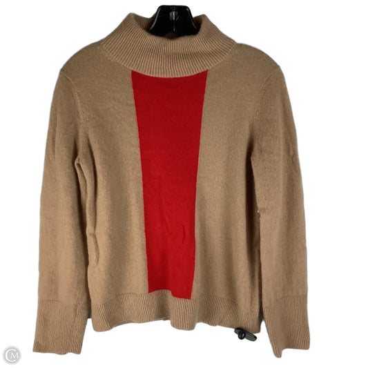 Sweater Cashmere By Magaschoni In Brown & Red, Size: S