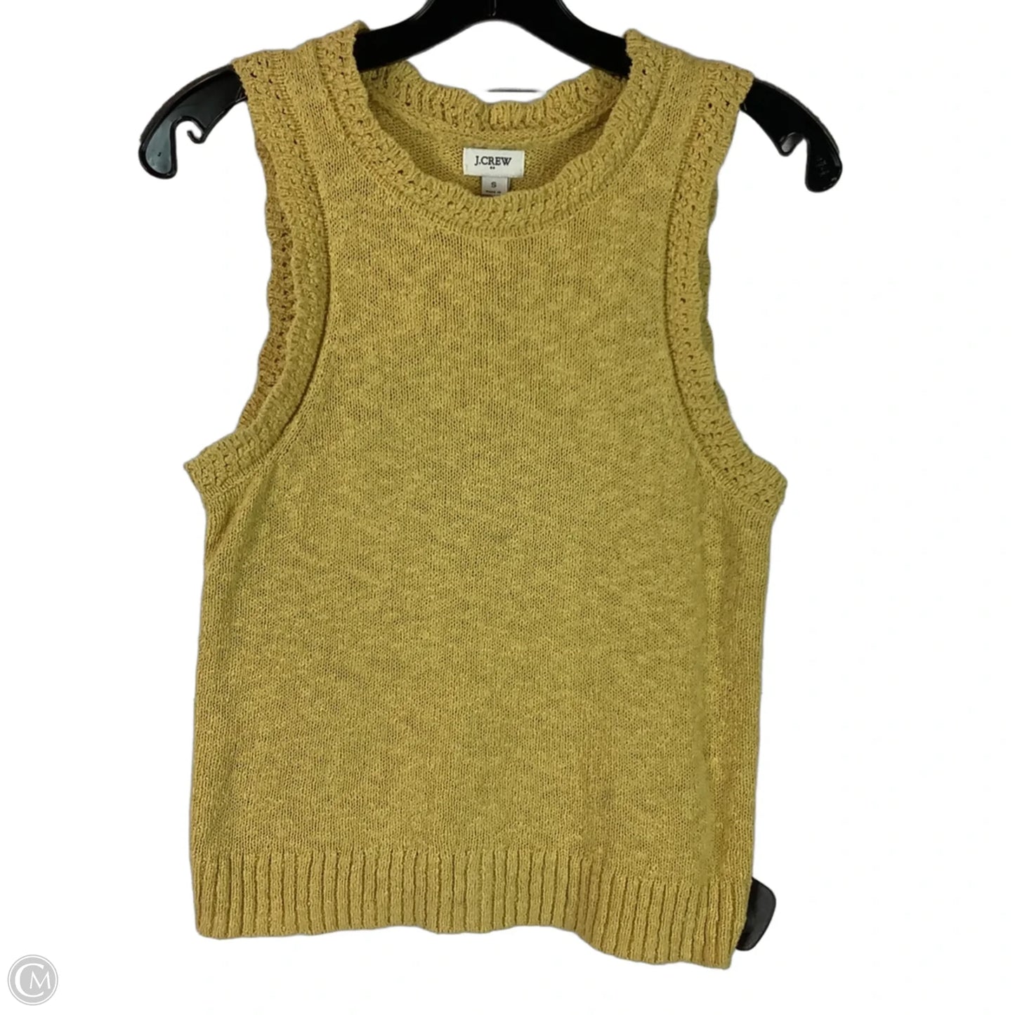 Vest Sweater By J. Crew In Yellow, Size: S
