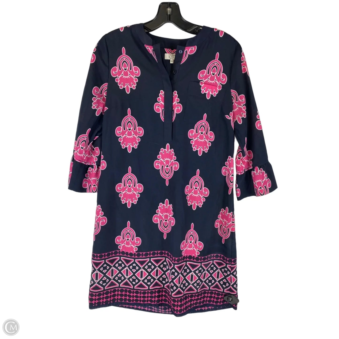 Dress Work By Crown And Ivy In Blue & Pink, Size: S (6P)