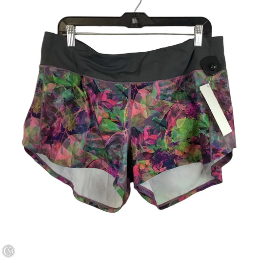Athletic Shorts By Lululemon In Multi-colored, Size: 14