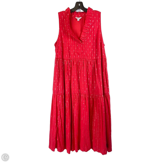 Dress Casual Maxi By Crown And Ivy In Red, Size: Xl